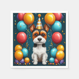 Välkomlig marionettfirande pappersservett