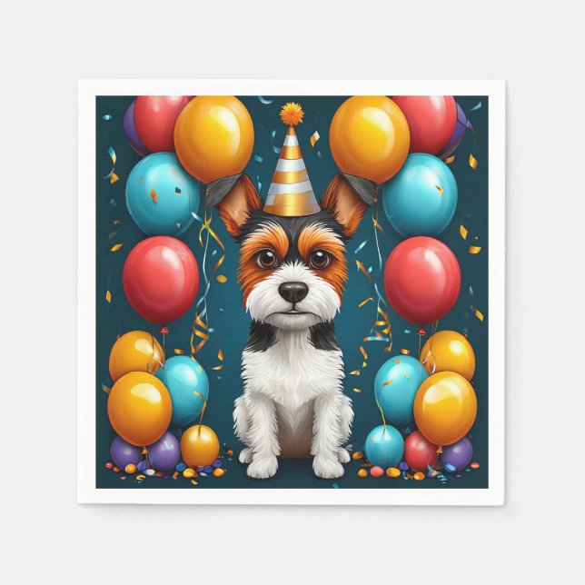 Välkomlig marionettfirande pappersservett (Framsidan)