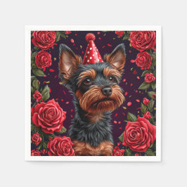 Välkomlig marionettfirande pappersservett