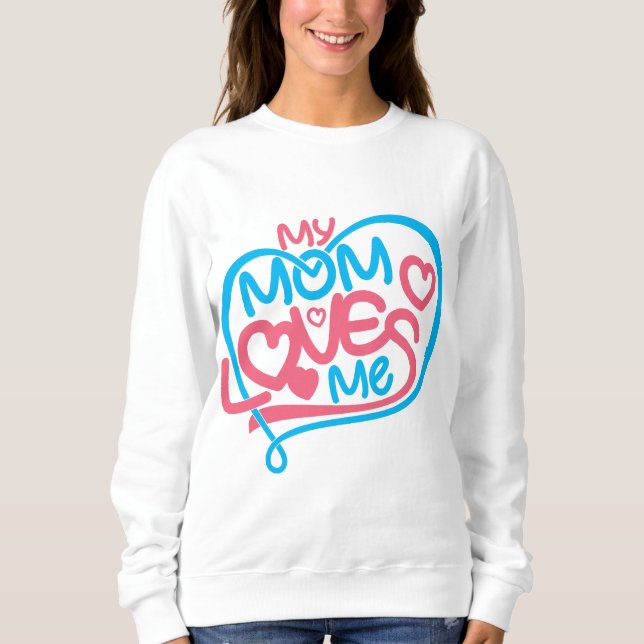 Välkomlig "My Mamma Kärlek Me" hälsad meddelandegå T Shirt (Framsida)