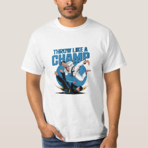 Välkomlig och stark Judo Artwork for Enthusiast T Shirt