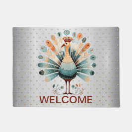Välkomlig Thanksgiving Färgstark Turkiet Golden St