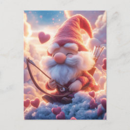 Välkomliga Alla hjärtans dagsnatt med Bow och Pil Vykort