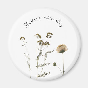 Välkomliga blommor med anpassade magnet