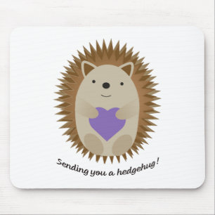 Välkomligt att skicka dig en Hedgehug Hedgehog Musmatta