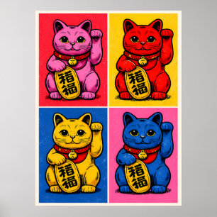 Välkommande Katten Poster