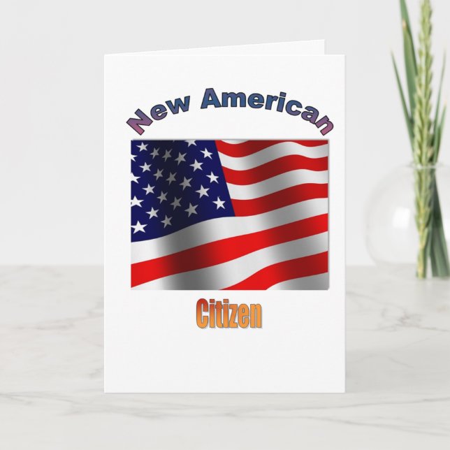 Välkommen 2022 Ny amerikansk medborgare Kort (Framsida)