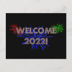 Välkommen 2022! vykort