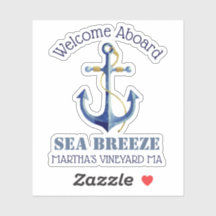 Välkommen Aboard Boat ⛵ Namn Nautical Anchor Stick