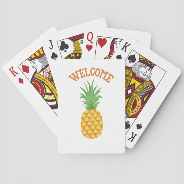 Välkommen ananas casinokort (Baksidan)