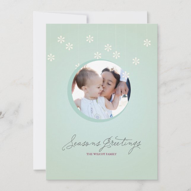 Välkommen, årstider {FotoKort} Julkort (Framsida)