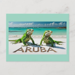 Välkommen Aruba vykort