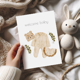 Välkommen Baby Boho-Grattis-kort Kort