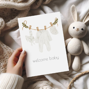 Välkommen Baby Boho-Grattis-kort Kort