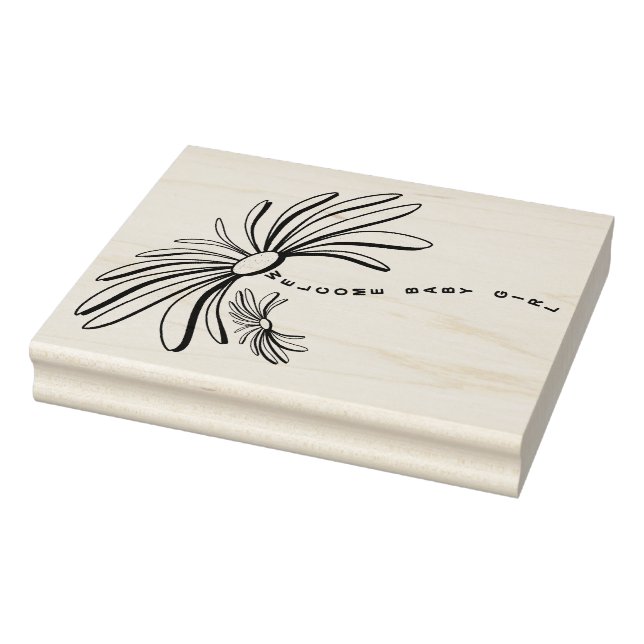 Välkommen Baby Flicka Stämpel (Stämpel)