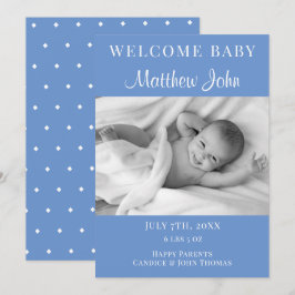 Välkommen Baby fotomeddelande Meddelande