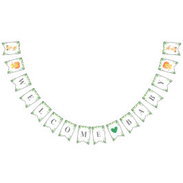 Välkommen Baby Grönt Jungle Safari Shower Sprinkle Vimplar