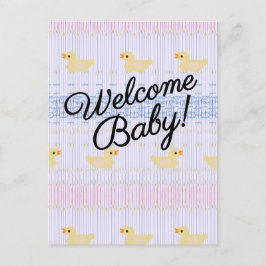 Välkommen Baby Inbjudan Vykort