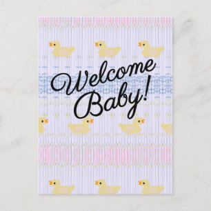Välkommen Baby Inbjudan Vykort