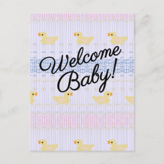 Välkommen Baby Inbjudan Vykort