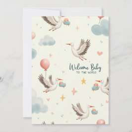 Välkommen Baby Inbjudningar