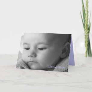 Välkommen baby meddelande