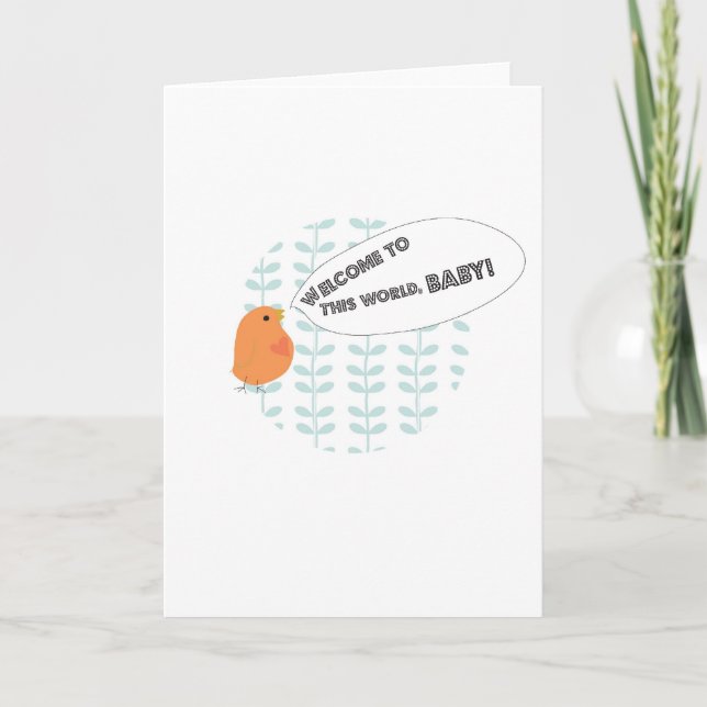 Välkommen Baby! Meddelande (Framsida)