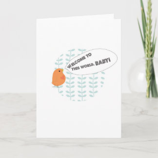 Välkommen Baby! Meddelande