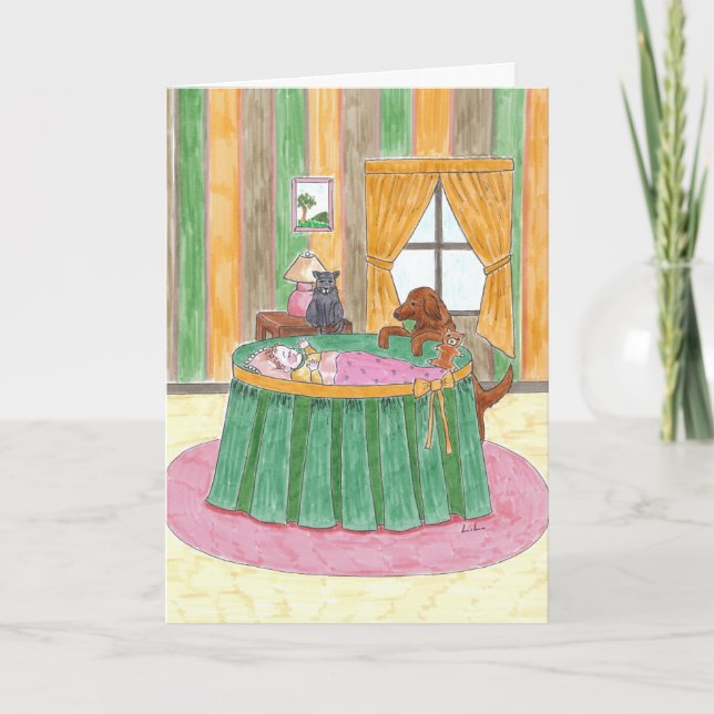 Välkommen baby meddelande (Framsida)