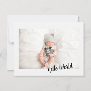 Välkommen Baby meddelande Rustic Woodland