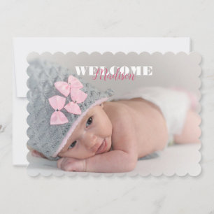 Välkommen Baby Namn fotot ... Nyfödd bebis meddela Meddelande