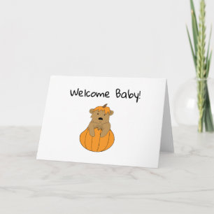 Välkommen Baby Pumpa Björn Kort