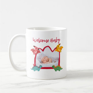 Välkommen Baby Tecknad Mugg - Perfekt Newborn Gift