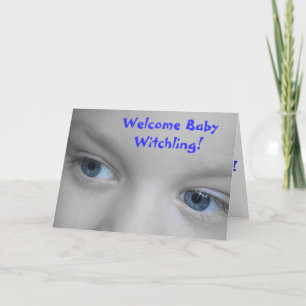 Välkommen Baby Witchling - Wiccan Nyfödd bebis Car Kort