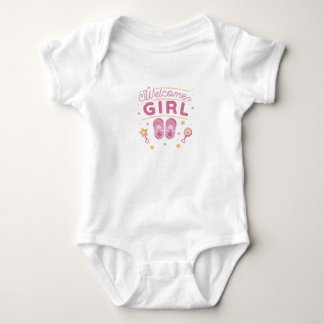Välkommen Babyflicka T Shirt
