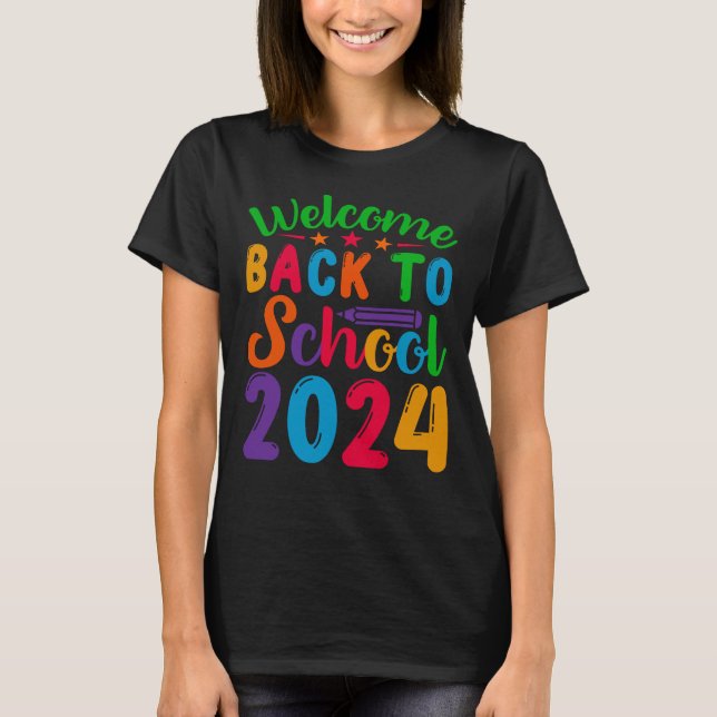 Välkommen Back to school 2024 T Shirt (Framsida)