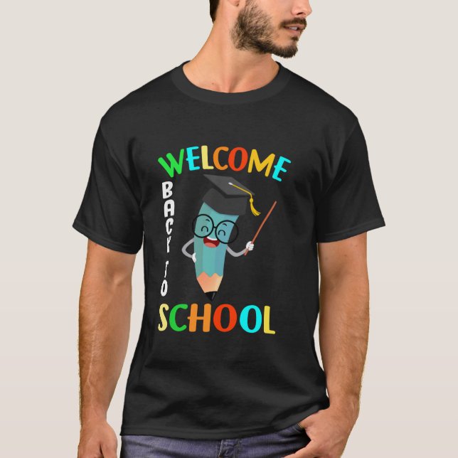 Välkommen Back to school 2025 Första skoldagen T Shirt (Framsida)