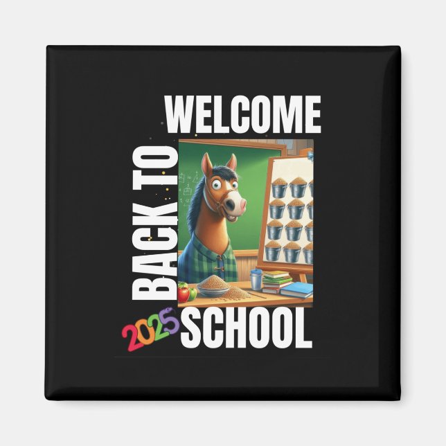 Välkommen Back to school 2025-märket Magnet (Framsidan)