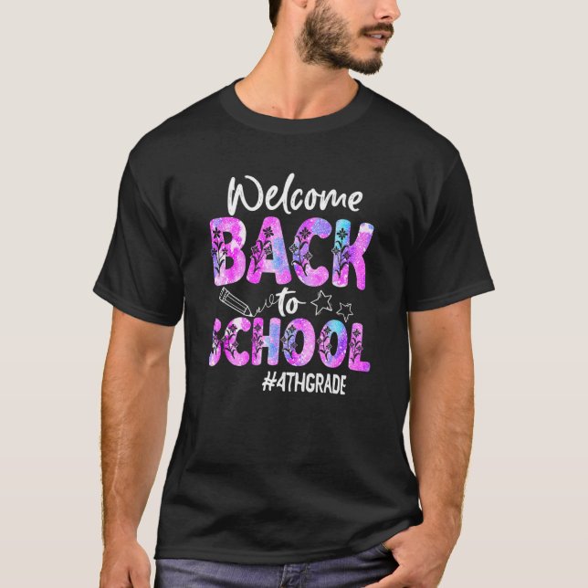 Välkommen Back to school 4:e Klass Back to school  T Shirt (Framsida)