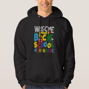 Välkommen Back to school 4:e Klass Lacher Boys Gir Hoodie