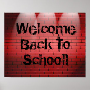 Välkommen back to school! Affischtrycket Poster