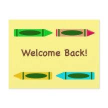 Välkommen Back to school Anpassningsbar Färg Crayo