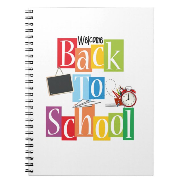 Välkommen Back to school Anteckningsbok (Framsidan)