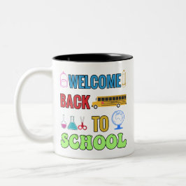 Välkommen Back to school | Bästa gåva till student Två-Tonad Mugg