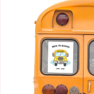 Välkommen Back to school Buss-drivrutin Poster
