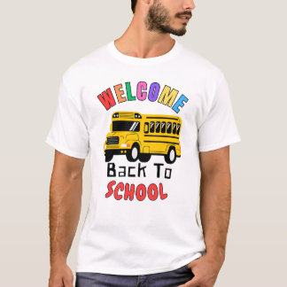 Välkommen Back to school - Buss Funny T Shirt