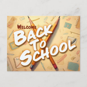 Välkommen Back to school - Byrtkonsdesign Helg Vykort