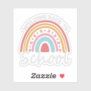 Välkommen Back to school Cute Rainbow Student Gift Klistermärken