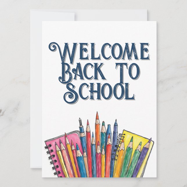 Välkommen Back to school - Färgstart (Framsida)
