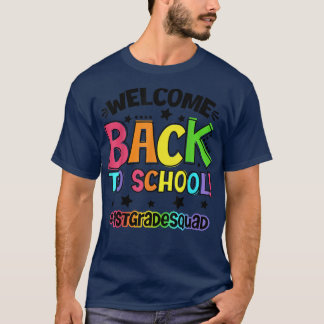 Välkommen Back to school första Klass Lärare Stu T Shirt